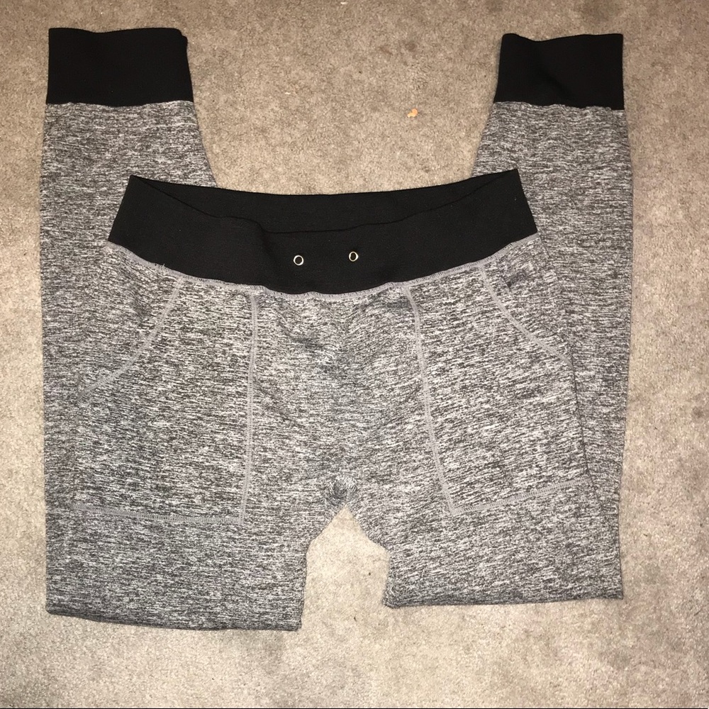Heather Gray & Black Joggers